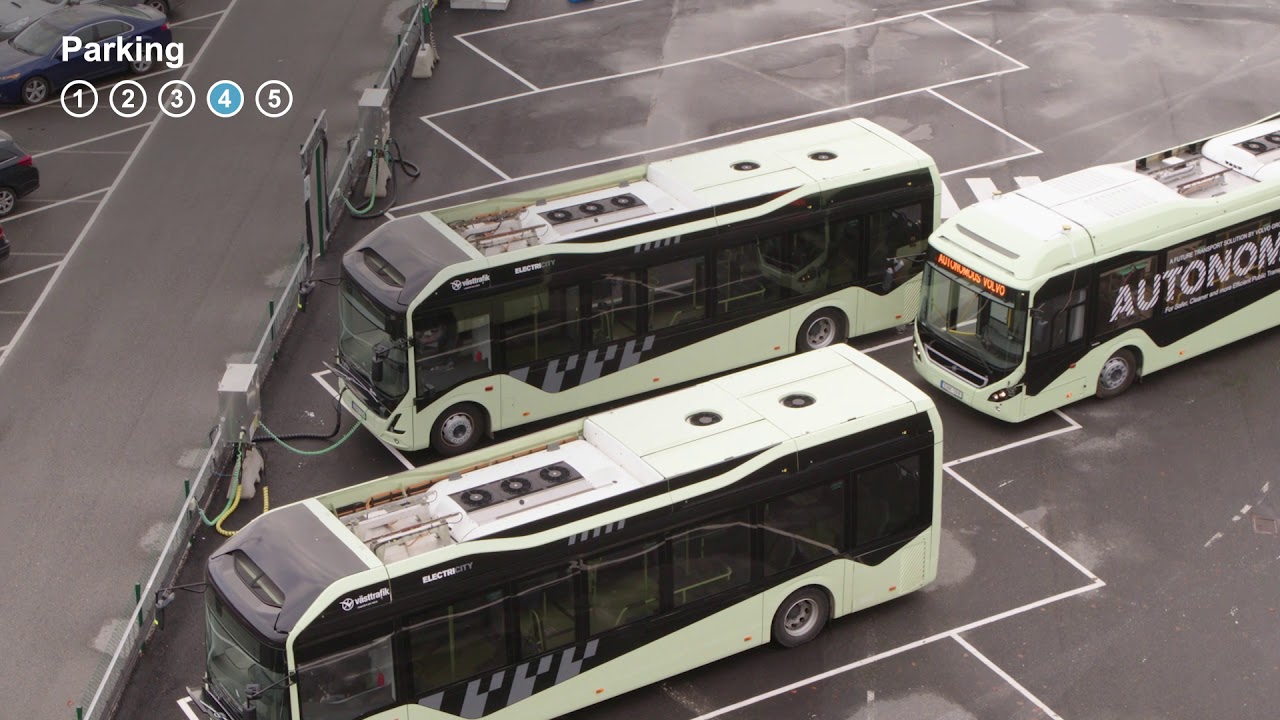 The future is here – electric autonomous bus clears depot test | Volvo Buses