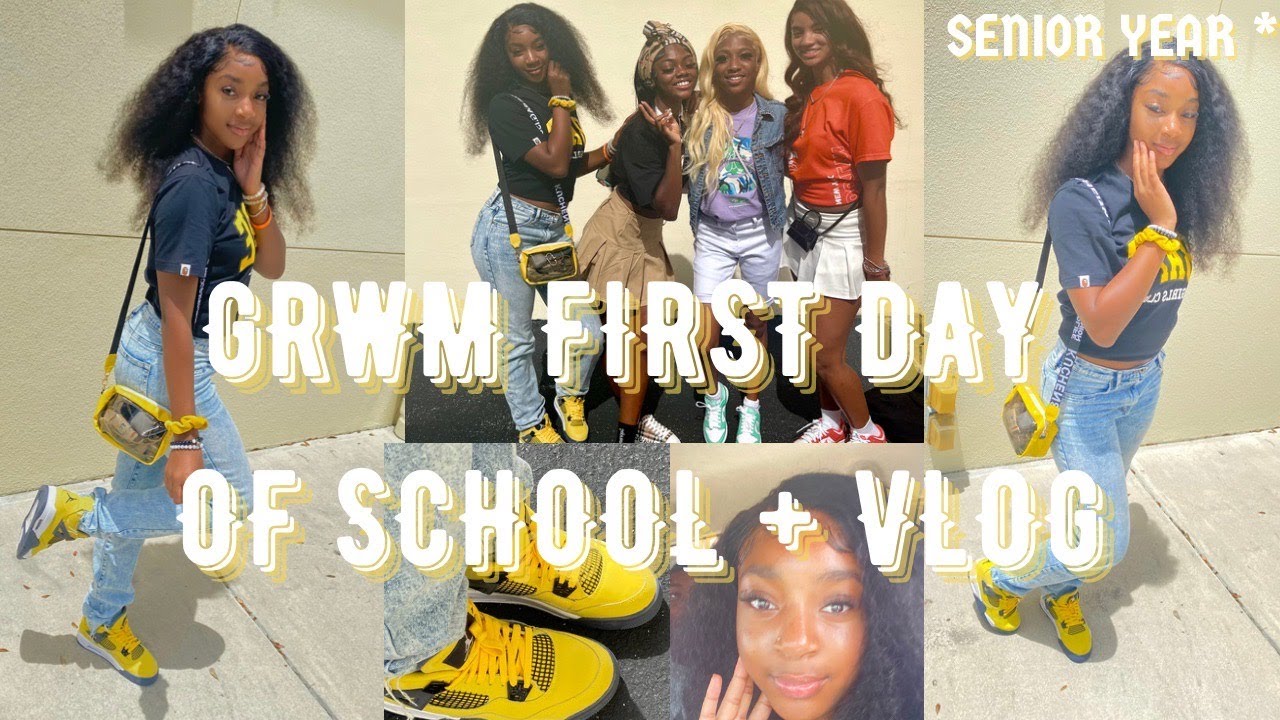 GRWM: FIRST DAY OF SCHOOL + MINI VLOG (senior year edition)| iMethod Beauty
