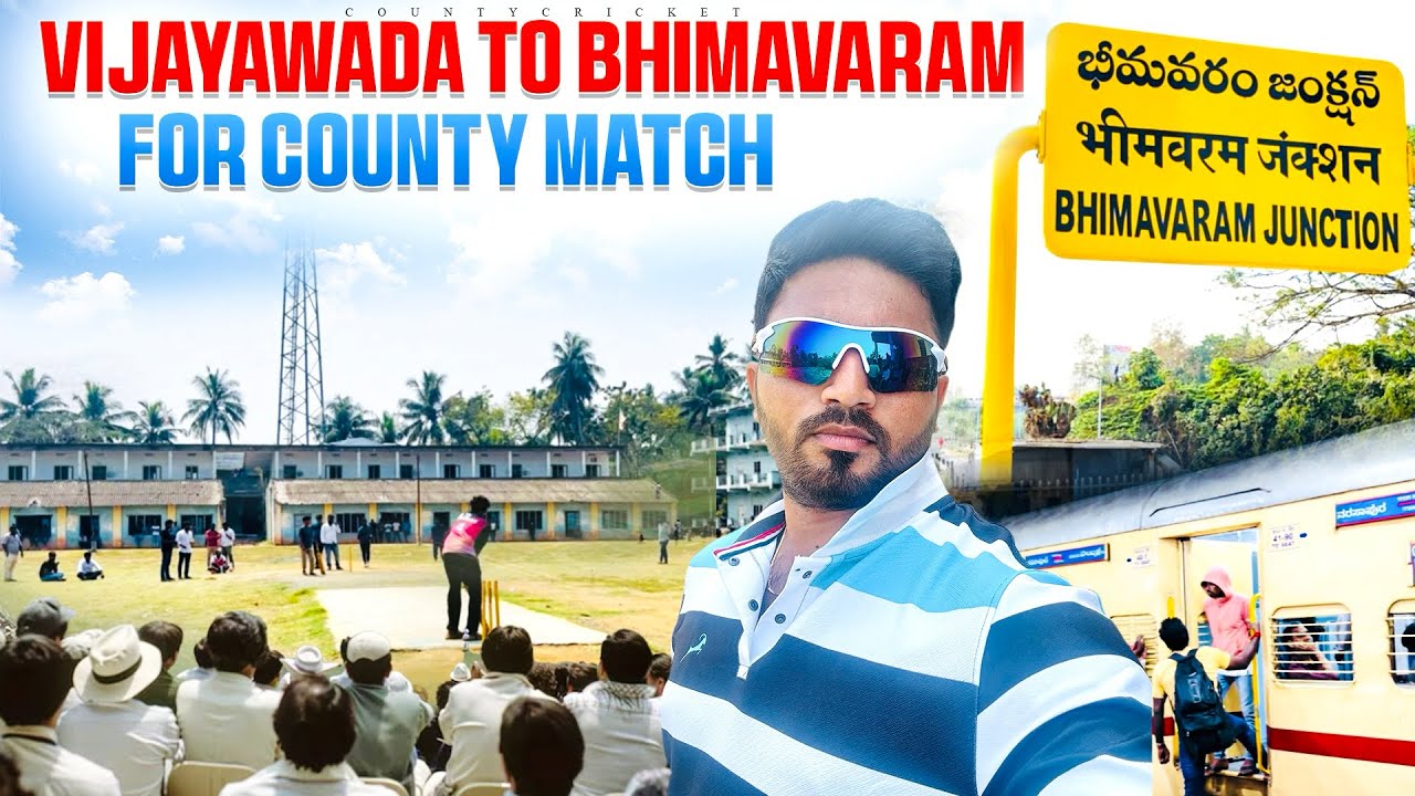 #Vijayawada 🚂 Bheemavaram for County match🏏