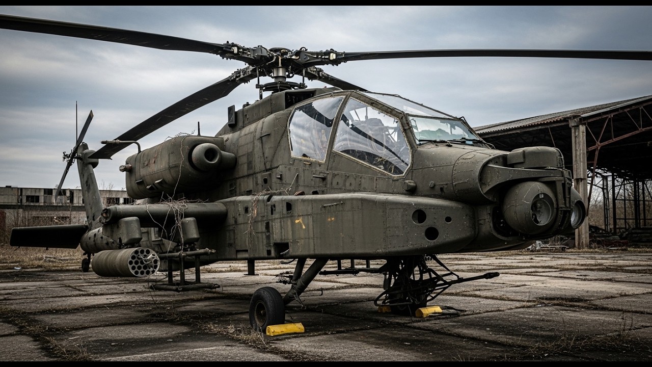 ASMR helicopter Restoration! Full Restoration 1986 Hughes AH-64 Apache