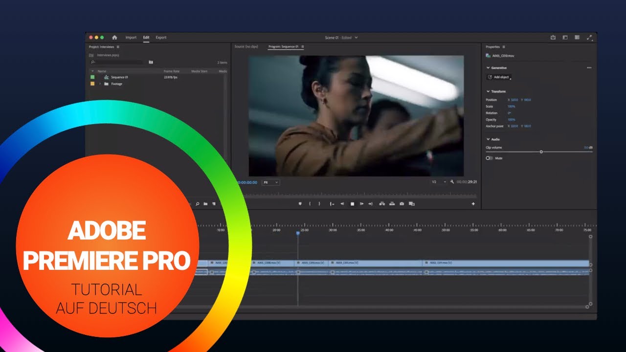 Premiere Pro Tutorial auf Deutsch #1  Schneller Einstieg für Anfänger (2025)