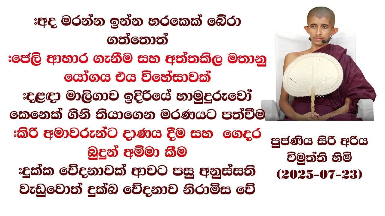මරන්න ඉන්න හරකෙක් බේරා ගත්තොත් #දළඳා මාලිගාව ඉදිරියේ හාමුදුරුවෝ කෙනෙක් ගිනි තියාගෙන මරණයට පත්වීම