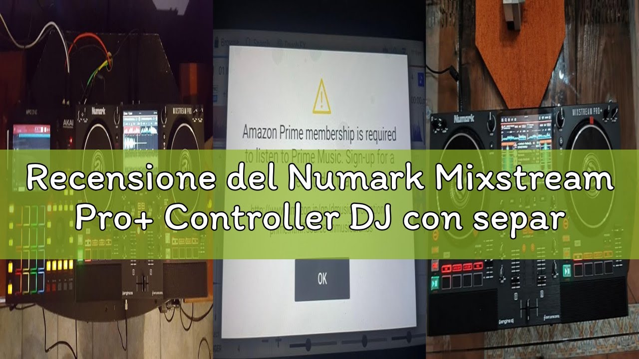 Recensione del Numark Mixstream Pro+ Controller DJ con separazione stem, 2 deck, Wi-Fi, mixer, touch
