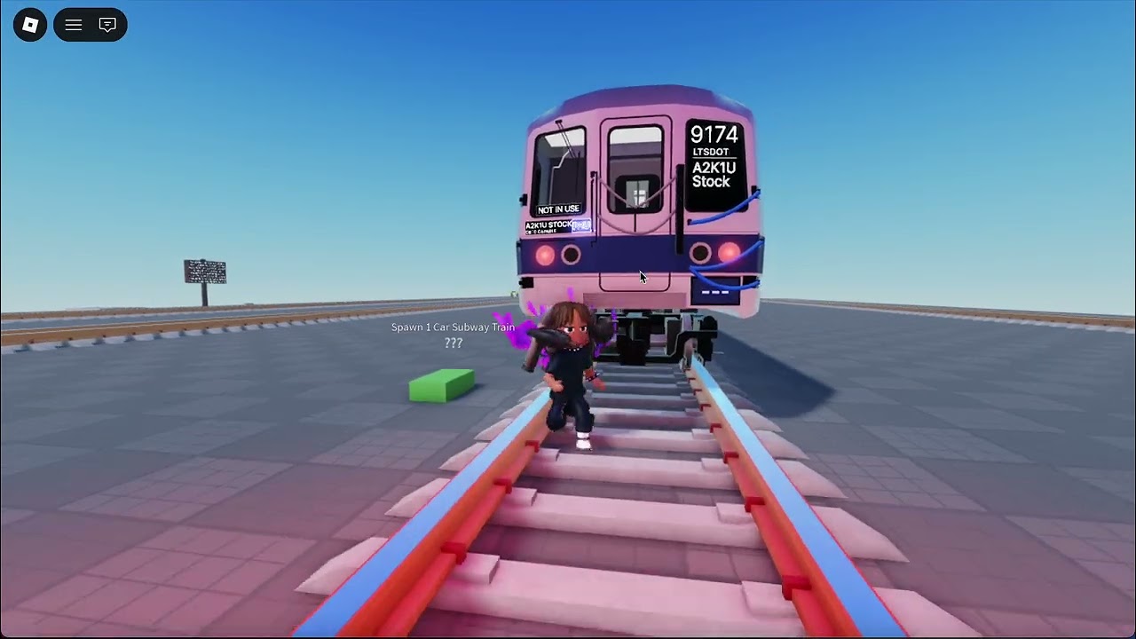 Я водил поезд метро в Roblox!