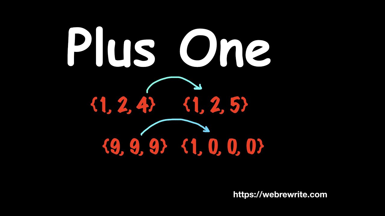 Plus One | LeetCode 66 | Add One to Number Represented as Array | Programming Tutorials