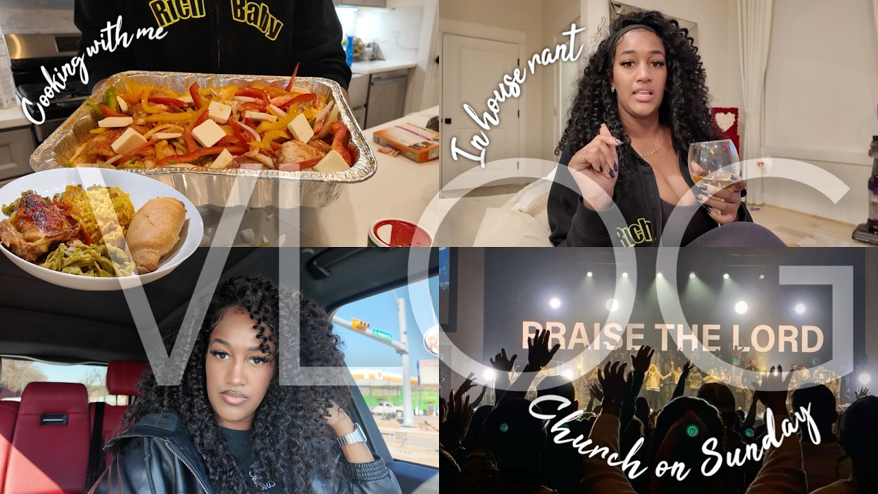 CHURCH ON SUNDAY+ COOK BAKED CHICKEN WITH ME+ WINE DOWN RANT + MORE ! | VLOG