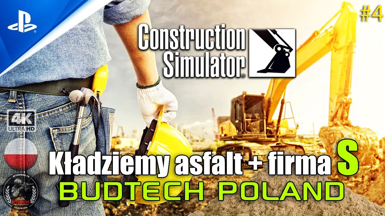 Construction Simulator | #4 Kładziemy asfalt + rozbudowa firmy S | PL PS5 4K #constructionsimulator