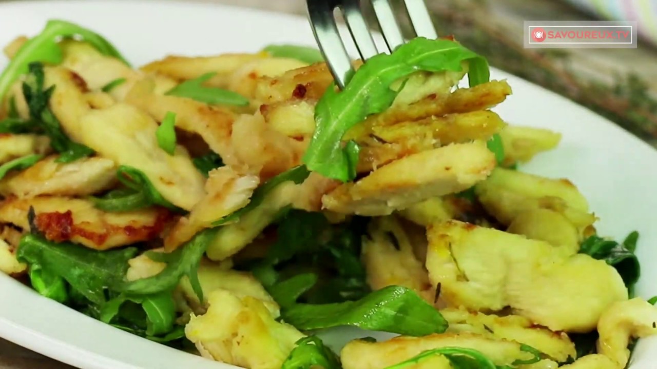 Salade De Poulet ! C&rsquo;est facile &agrave; pr&eacute;parer  et tr&egrave;s savoureuse. | Savoureux.TV