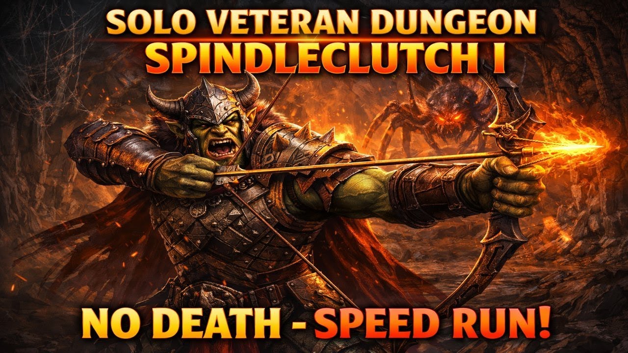 ESO SOLO DUNGEON! Spindleclutch I Vet - No Death Speed Run | 2026 Solo Build