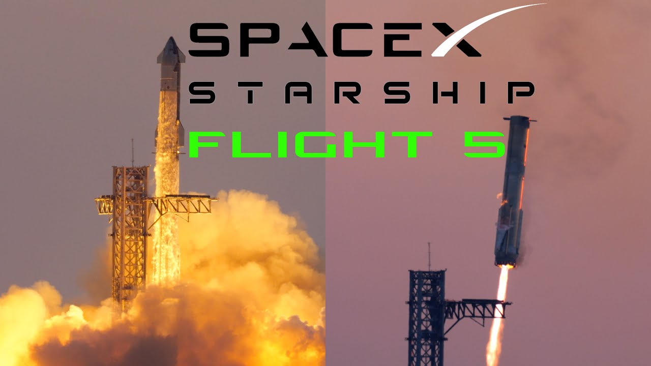 Starship Flight 5 - Booster Catch!