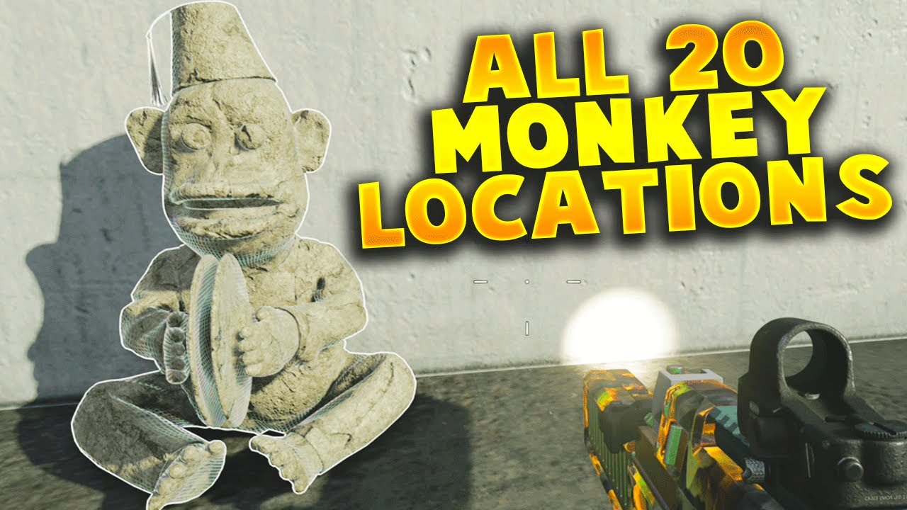 ALL 20 MONKEY LOCATIONS IN OUTBREAK (WITH MAP) | OUTBREAK EASTER EGG Black Ops Cold War Zombies