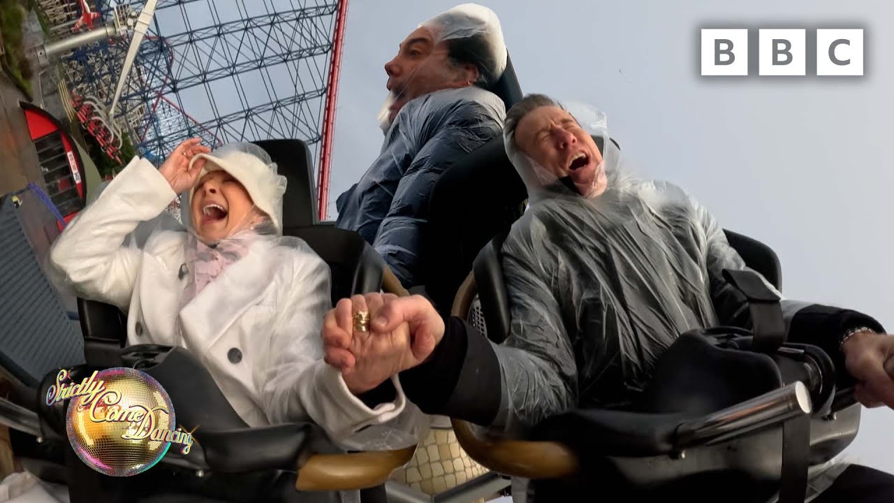 POV: You’re on a rollercoaster with the judges in Blackpool & everyone's losing it🤣🎢 BBC Strictly 25
