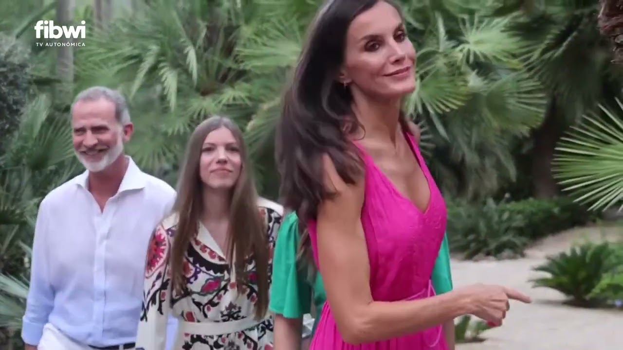 La Familia Real aprovecha sus vacaciones en Mallorca para visitar los Jardines de Alfàbia