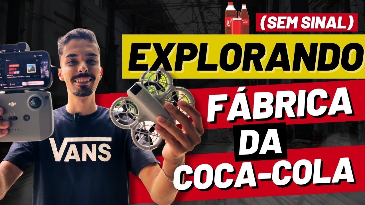 DJI NEO - Explorando a antiga fábrica da COCA-COLA (PERDI SINAL)