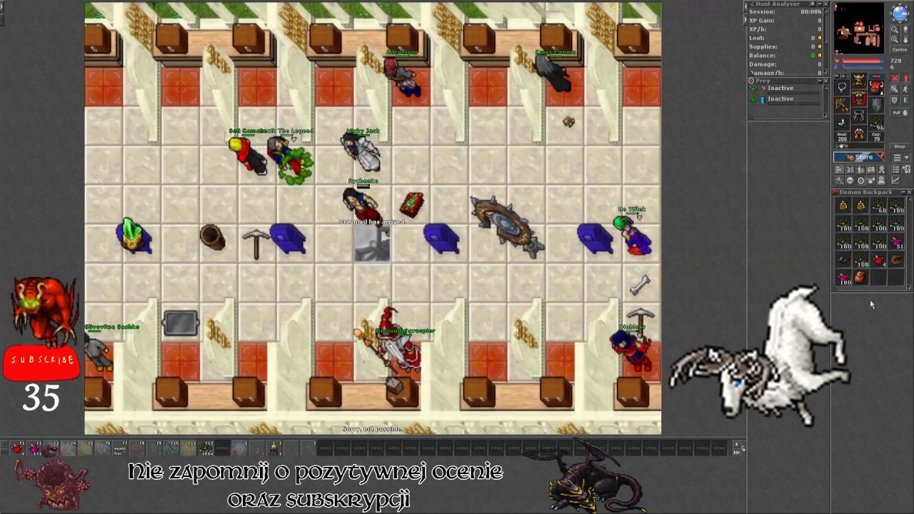 TIBIA - Oswajanie White Dear. Jak oswoić mounta#3