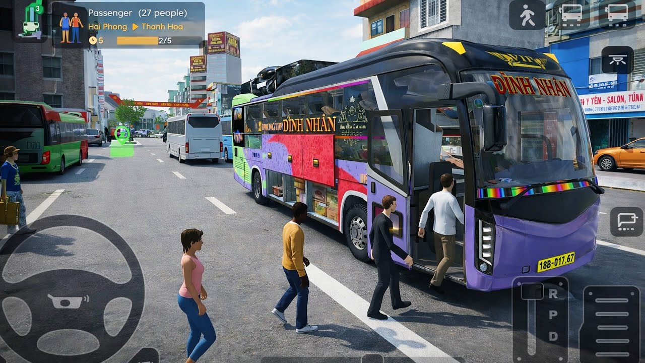 🚍Coach Bus Simulator Vietnam🛣 Ultra Gameplay driving 33 passengers in Vietnam ✅️