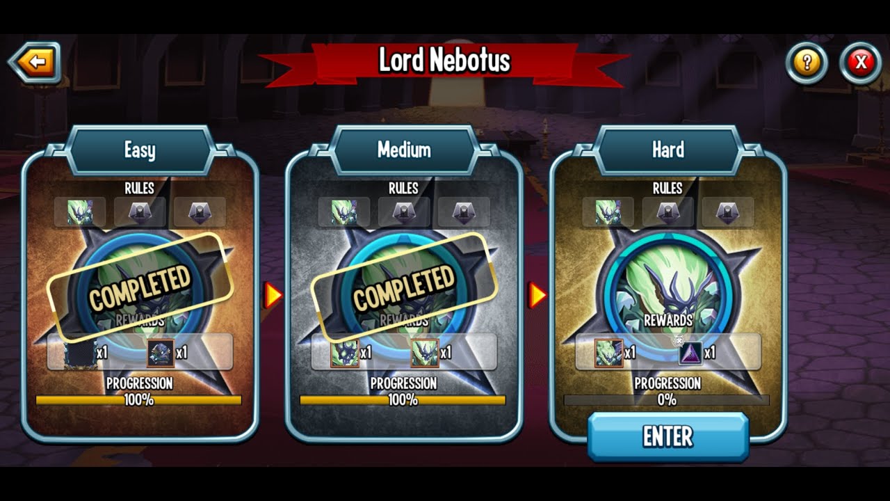 Monster Legends: Lord Nebotus Era Saga (Medium Floor)