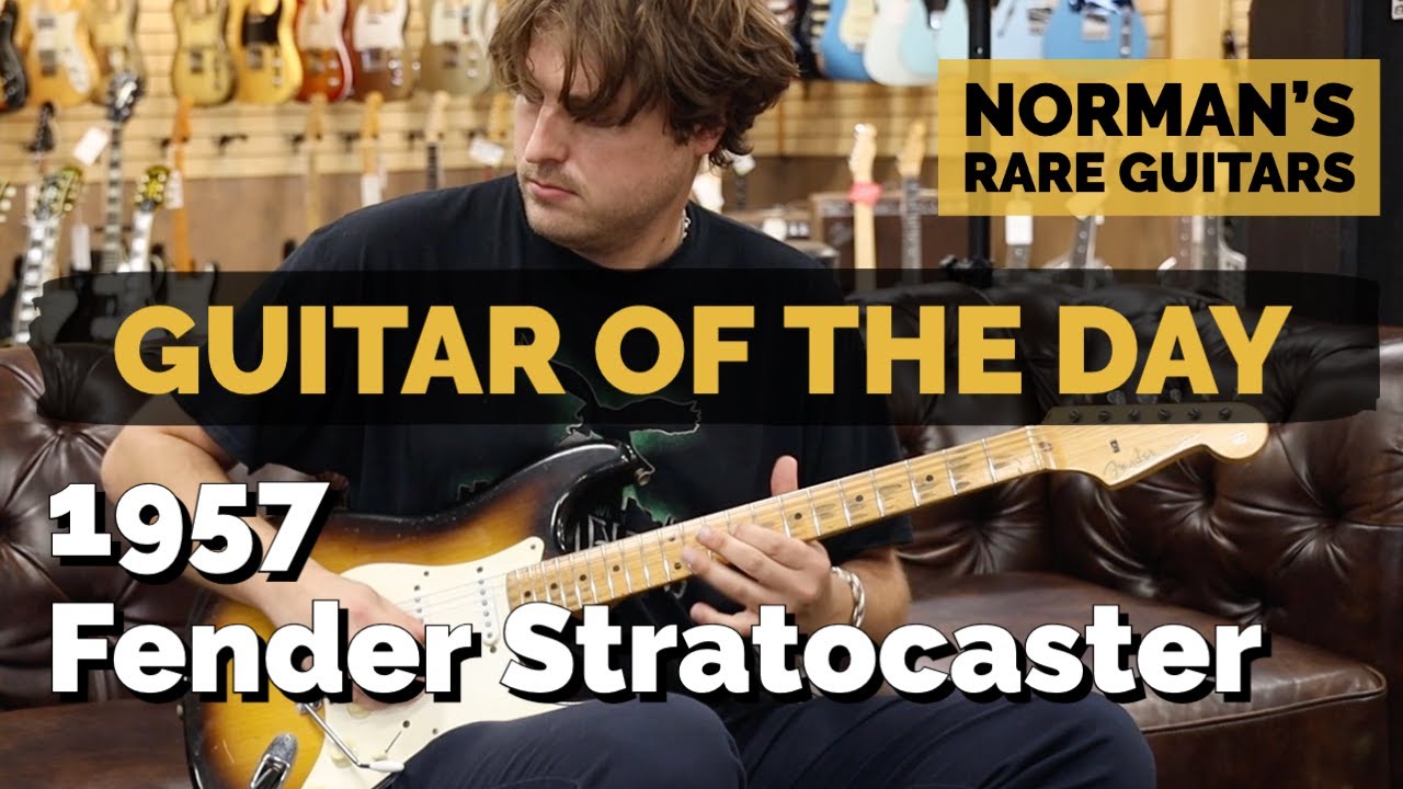 Гитара дня: Fender Stratocaster Sunburst 1957 года | Редкие гитары Нормана