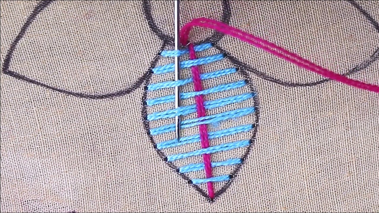 very easy and amazing flower embroidery designs | new hand embroidery work on flower drawing