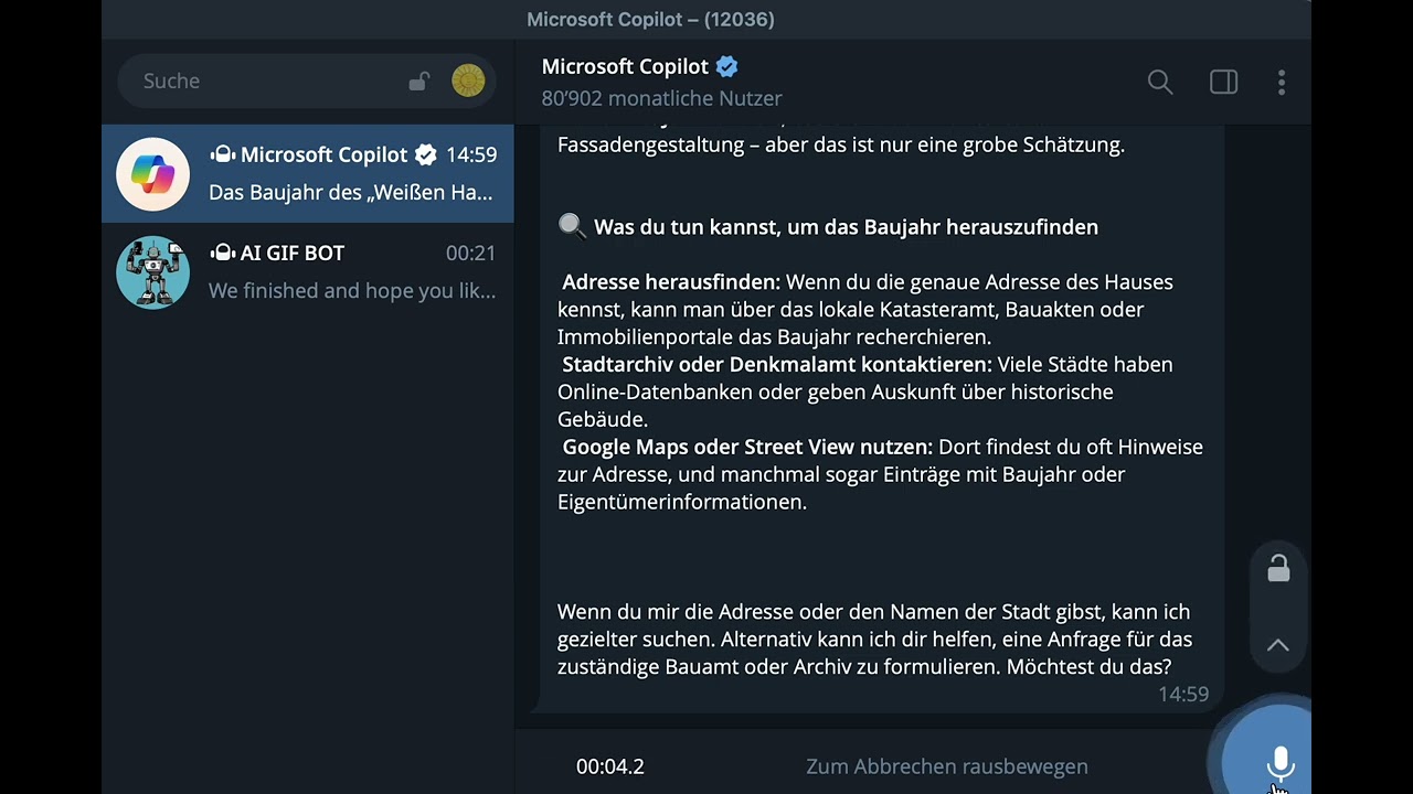 Microsoft Copilot Telegram Bot