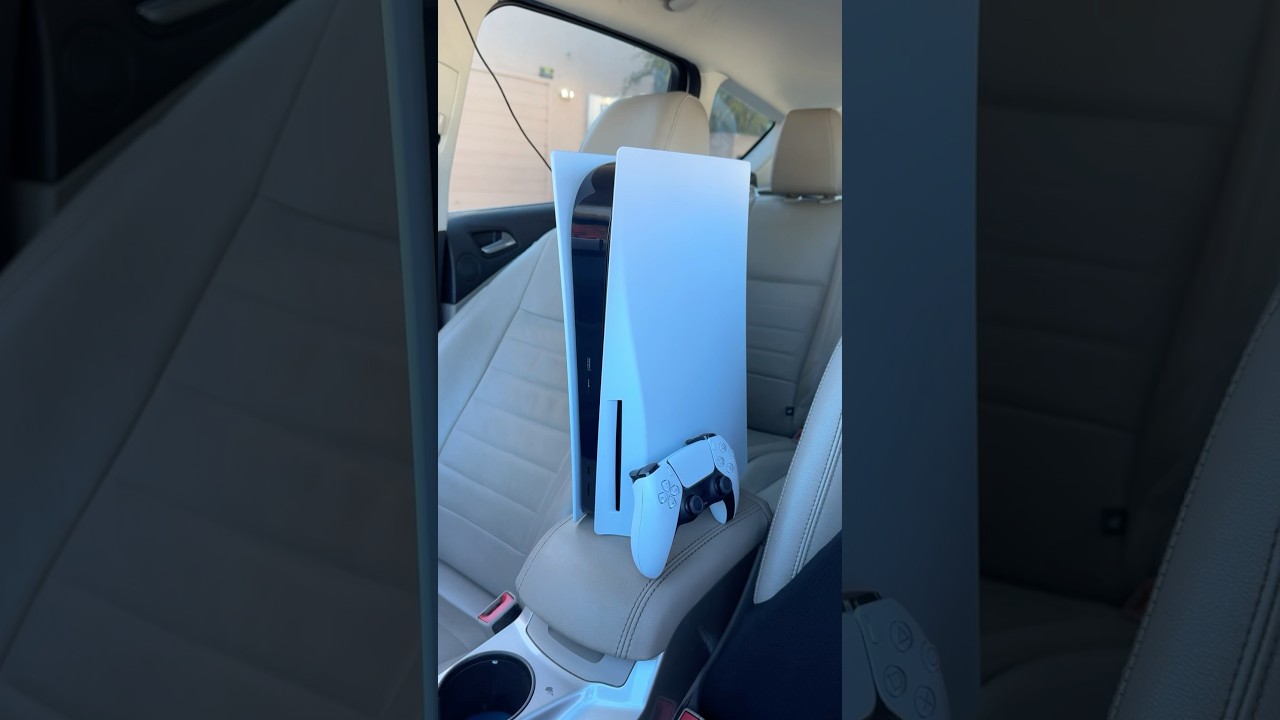 Sony PlayStation 5 launch in the car 🚘 #sony #playstation #startup #launch #ps5 #playstation5 #asmr