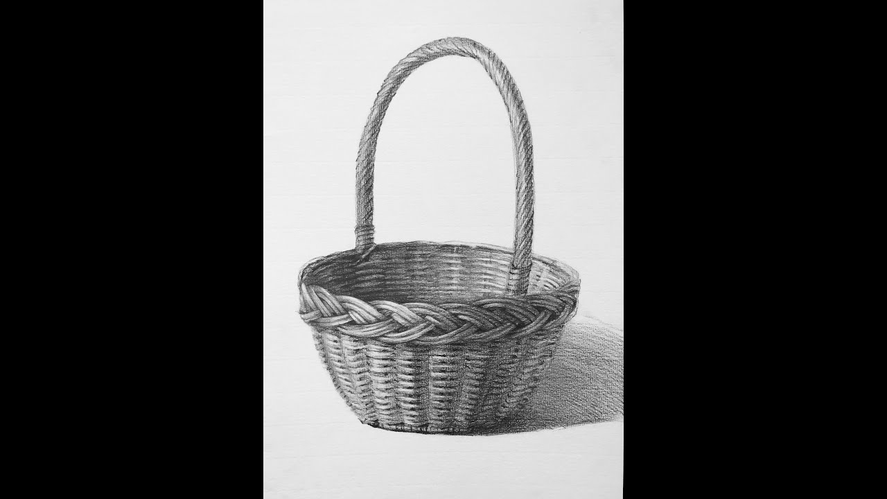 {防疫不停學}素描示範＿編織竹籃