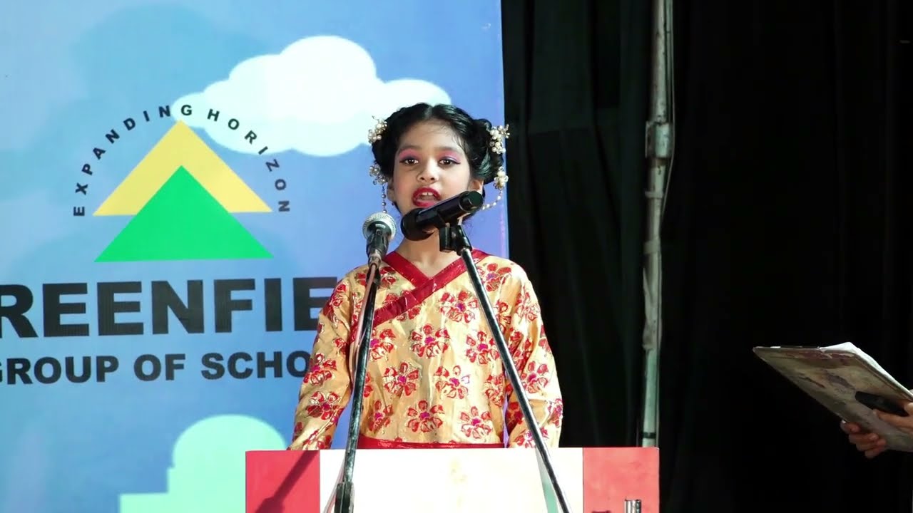 Beautiful Chinese Fan Dance Annual Function Greenfield School 2025-2026.