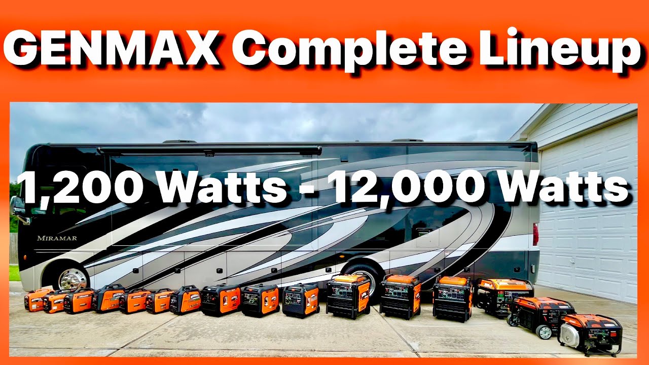 Полная линейка инверторных генераторов GENMAX от GM1200i Watts до GM12000 Watts