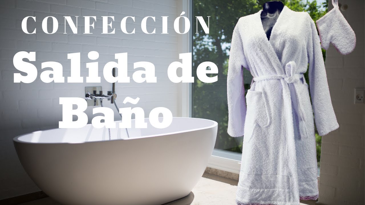Confección Salida Baño Tela  Toalla + Guante. Descarga Molde Gratis