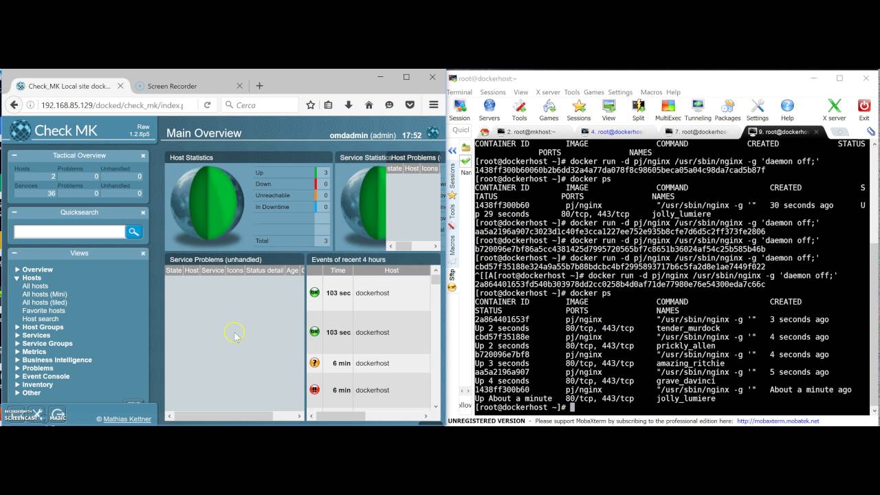 Docker + check_mk quick hack
