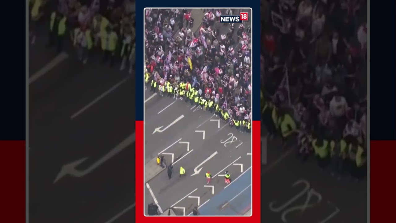 Aerial View: Tommy Robinson Leads &lsquo;Unite the Kingdom&rsquo; March in Central London | UK News | N18S