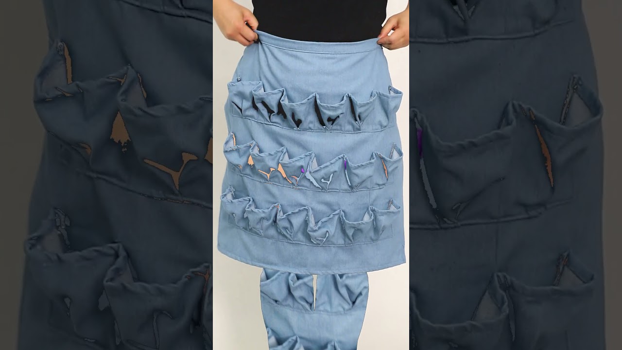 Egg Gathering Apron #apron  #handmade #sewing #diy #gifts #apronboy #handmadegifts