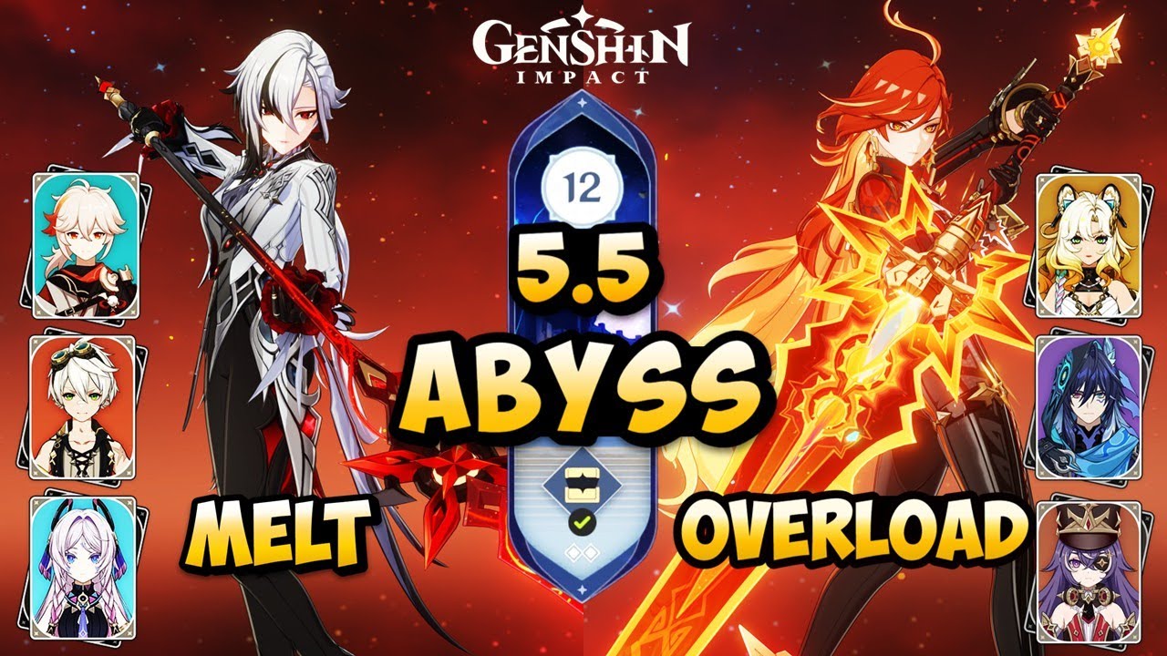 F2P Arlecchino C0 Melt & Mavuika C0 Overload Spiral Abyss Floor 12 Genshin Impact