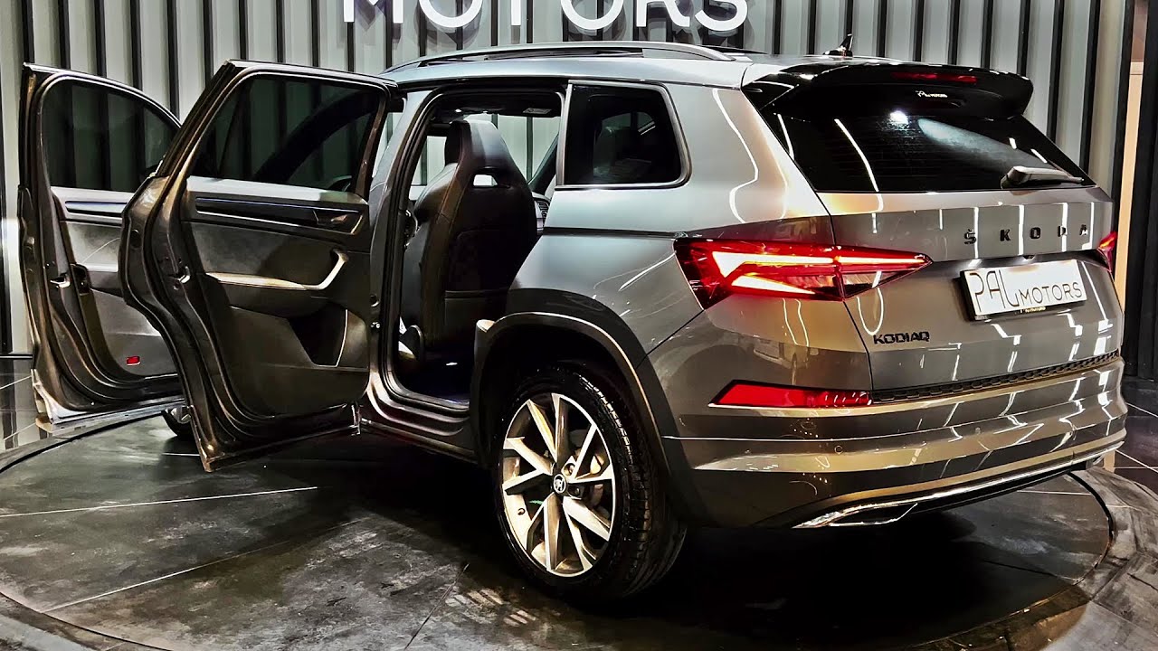 Skoda Kodiaq (2022) - Детали интерьера и экстерьера (внедорожник для всей семьи)