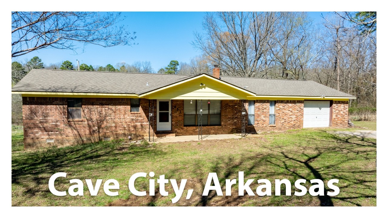 Land and Home for Sale | 651 Golden Trail Cave City, AR 72501 Listed at $189,900 Walk Through