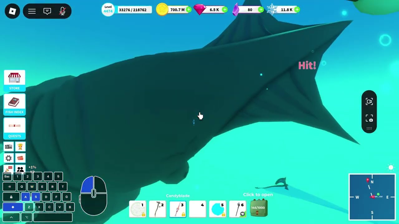 Kraken Boss Duo Kill With Candy Blade / Leviathan Axe | Fishing Simulator
