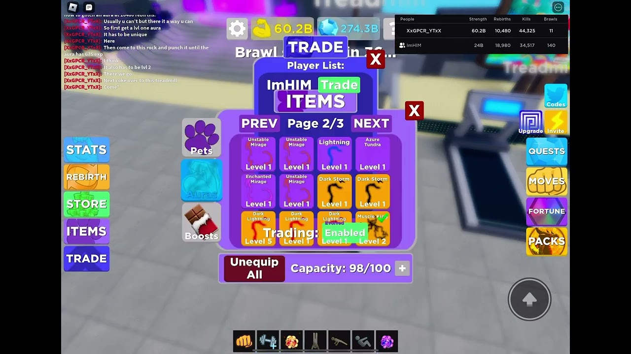 How to glitch an aura at 10480 rebirths ☺️