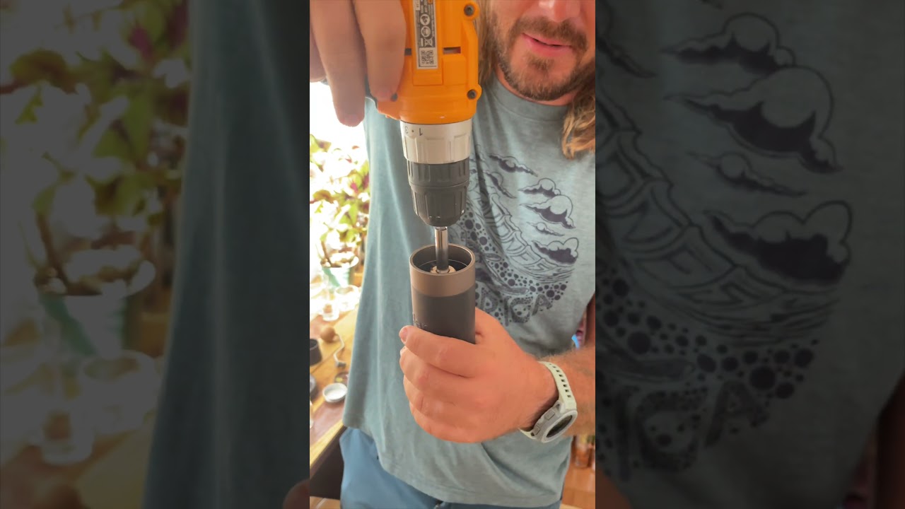 Drill Coffee Grinder  #espressocoffee #espresso #caffeespresso #coffeelover #coffeeenthusiast