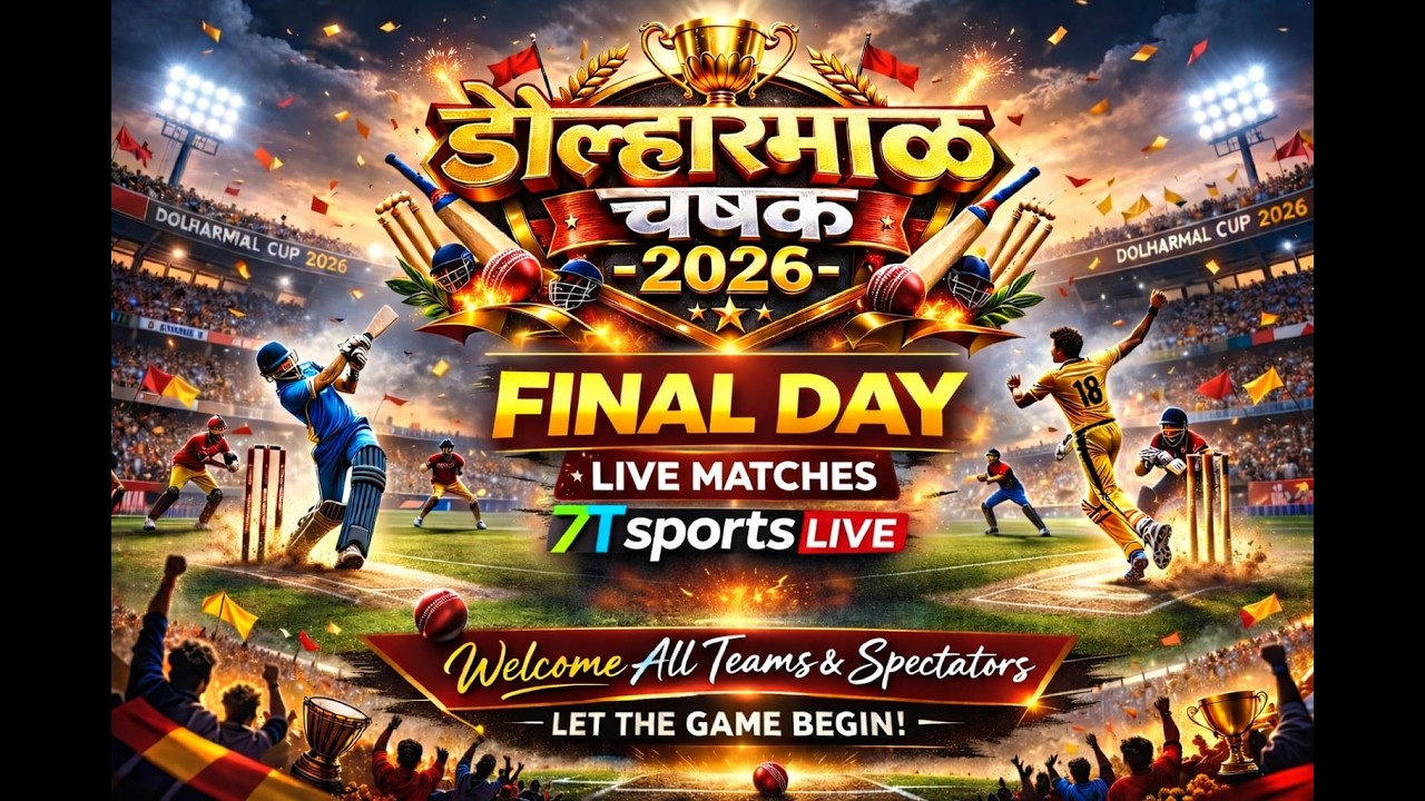 FINAL - DAY 🔥 DOLHARMAL CHASHK 2026 🏏 | डोल्हारमाळ चषक ||पर्व-1|| LIVE – 7T Sports Live 🎥