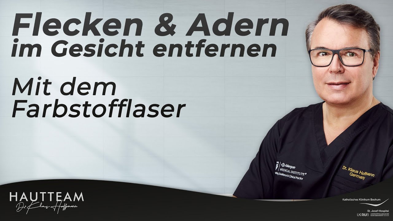 Rote Flecken und Adern im Gesicht entfernen mit Farbstofflaser!