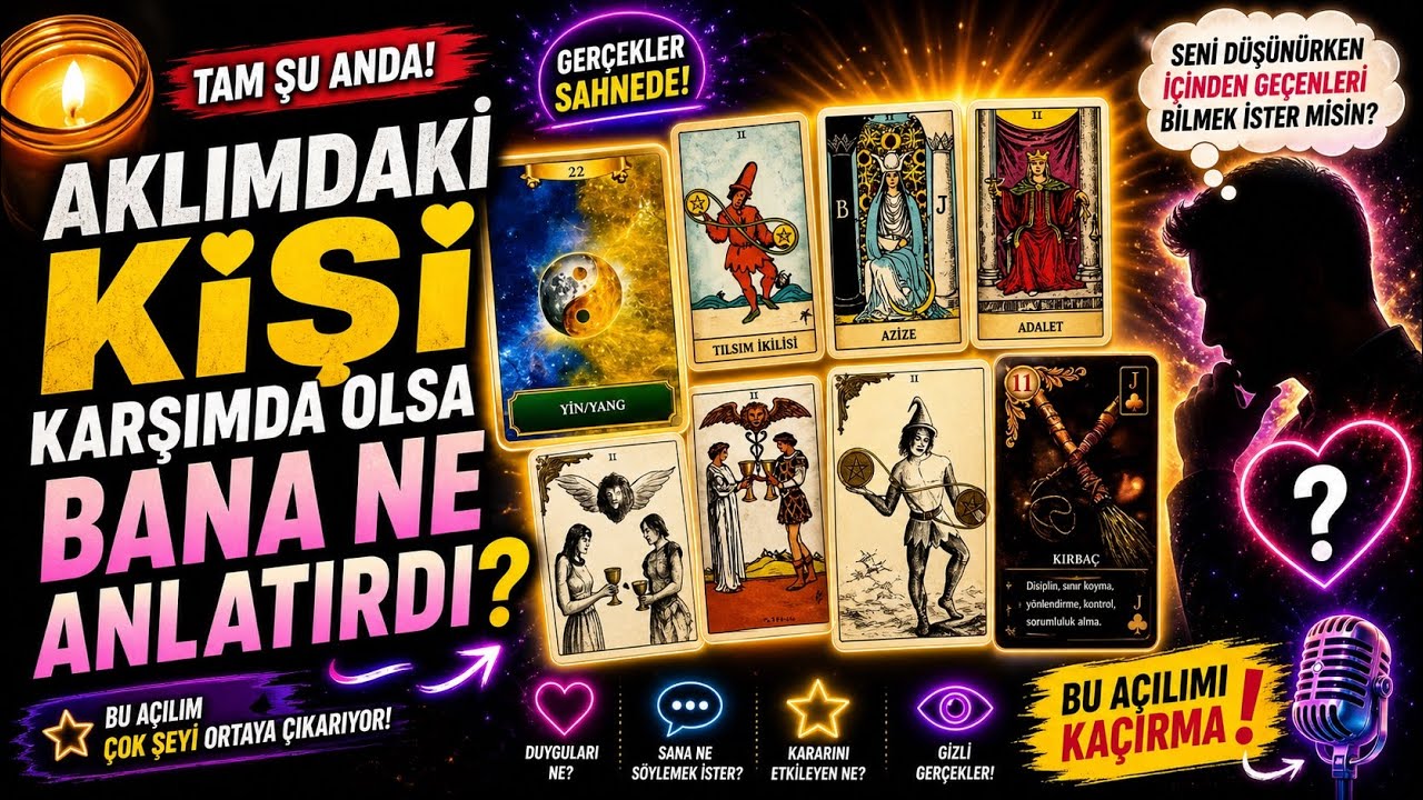 Aklımdaki Kişi Tam Şu Anda Karşımda Olsa Bana Ne Anlatırdı? #tarot #keşfet #minimaltarot 