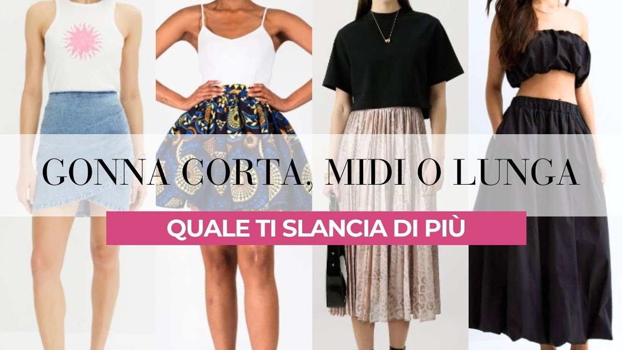 Gonna corta o Lunga: come slanciare le gambe