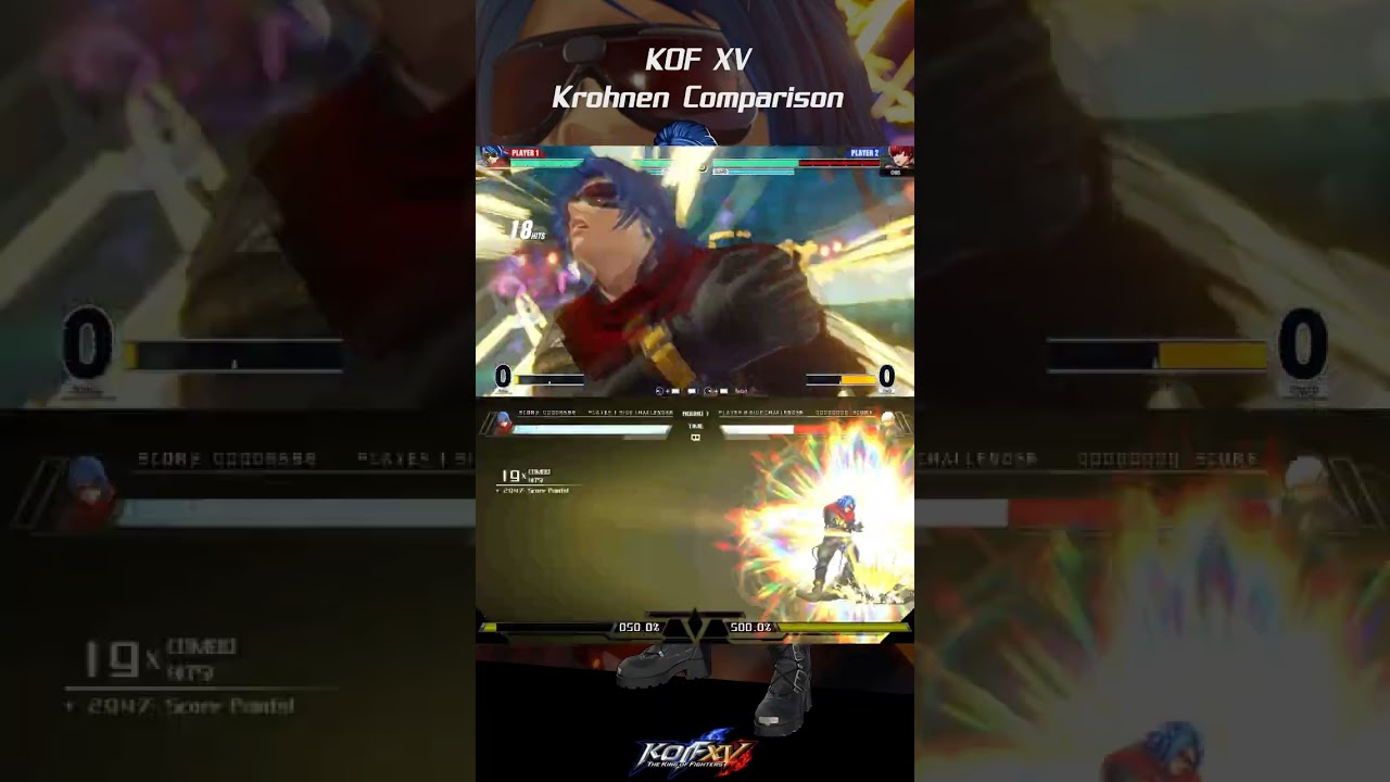 KOF XV - Krohnen McDougall Comparison 🔥​🔥​ #kof #games #Mugengers4 #kofxv