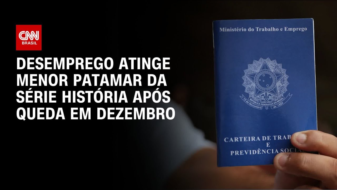 Desemprego cai para 5,1% no tri at&eacute; dezembro, recorde da s&eacute;rie hist&oacute;rica | BASTIDORES CNN