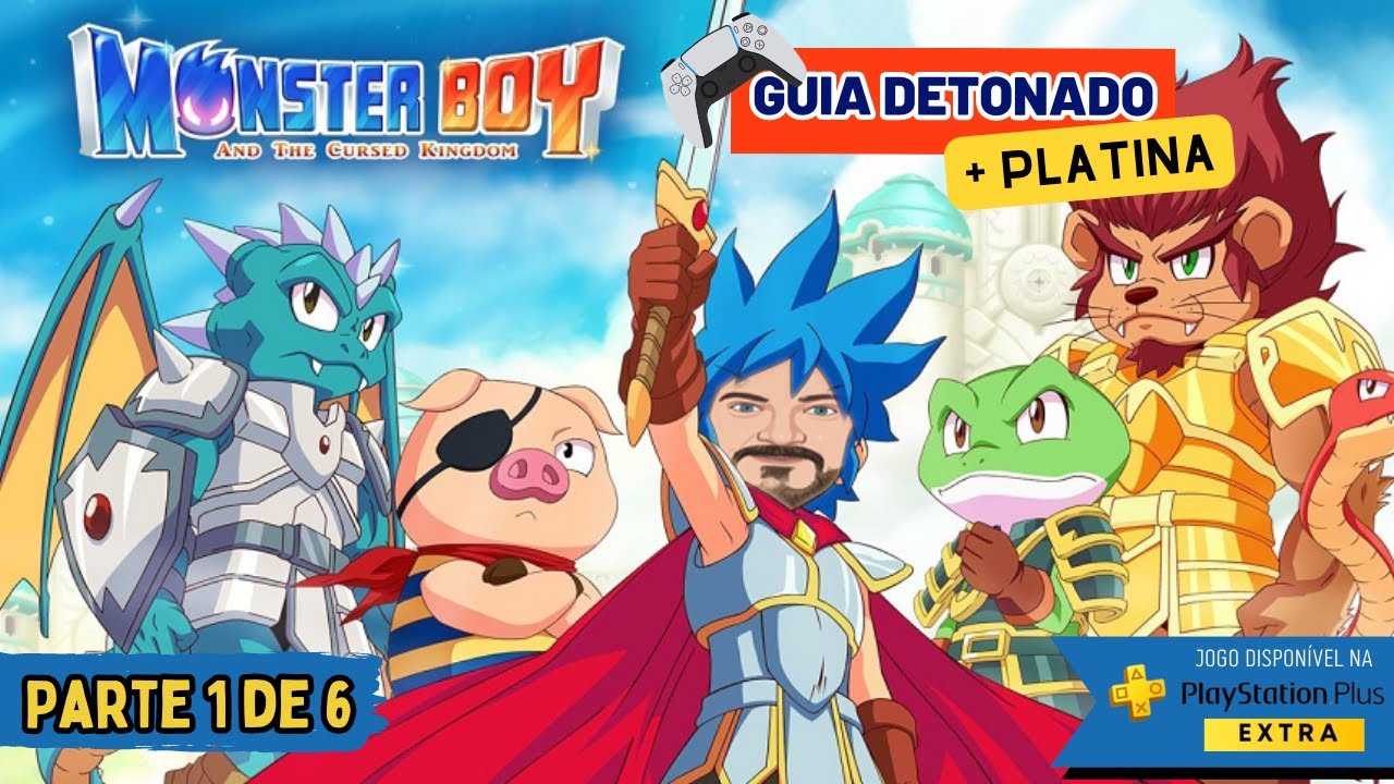 Jogo Monster Boy e o Reino Amaldiçoado | PARTE 1 | Guia Detonado + Platina