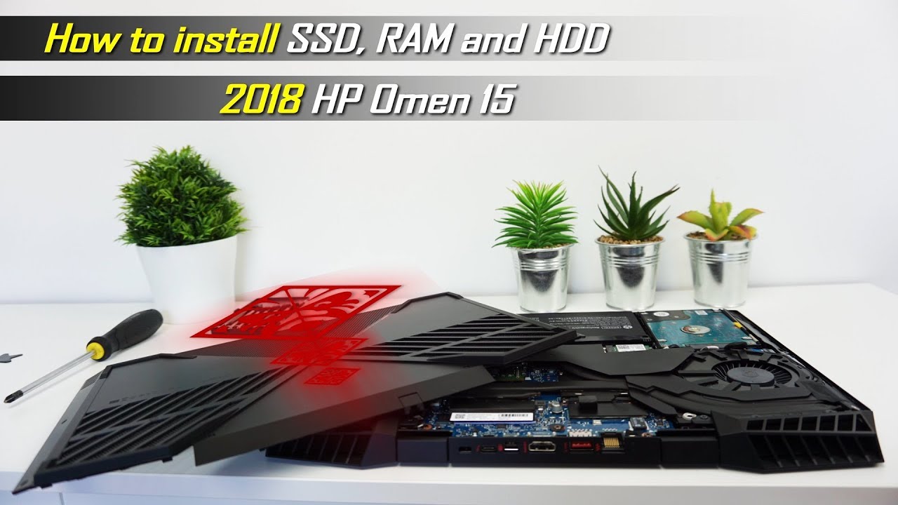 Обновление SSD/HDD и оперативной памяти для HP Omen 15 (2018) — руководство по разборке