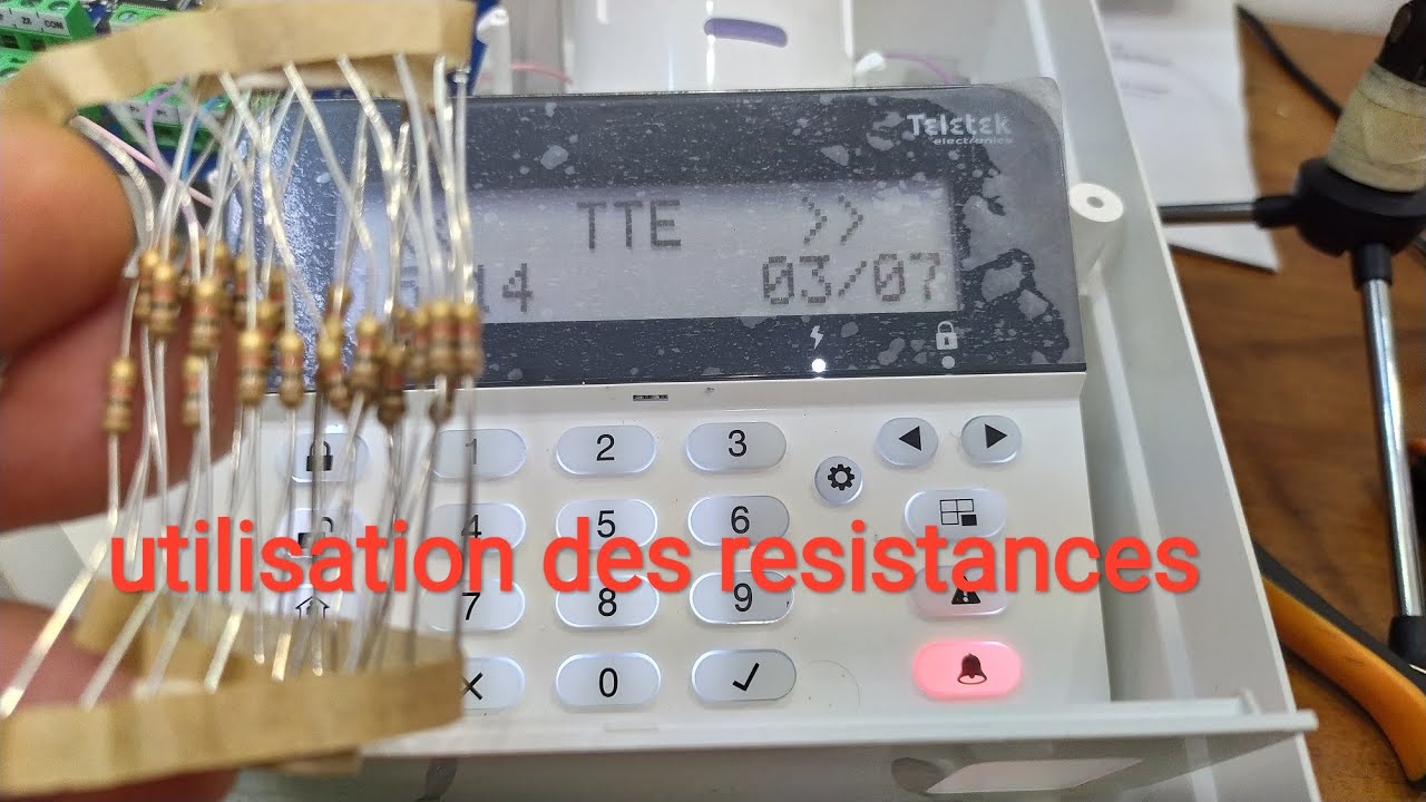 #34-Utilisation des resistances sur l'alarme Teletek / ECLIPSE.