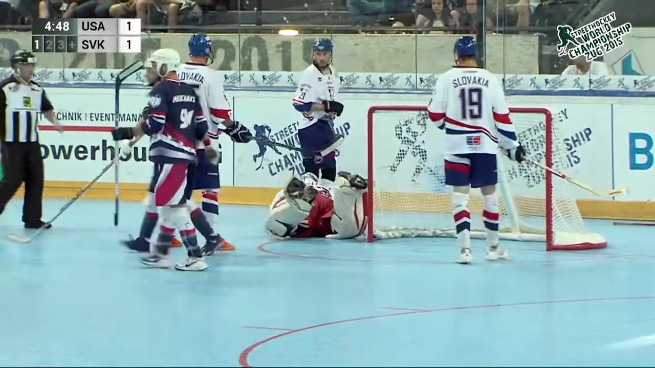 USA vs Slovakia GOLD MEDAL GAME 2015 World Ball Hockey Championships 6-28-2015 Zug, Switzerland