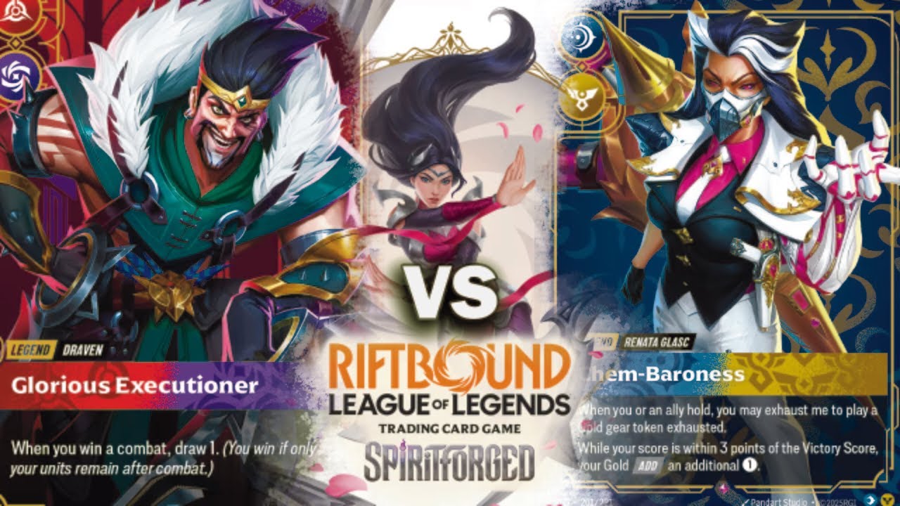 Игровой процесс Riftbound TCG Early Set 2 — тестирование Ренаты Глэсс и Дрейвена