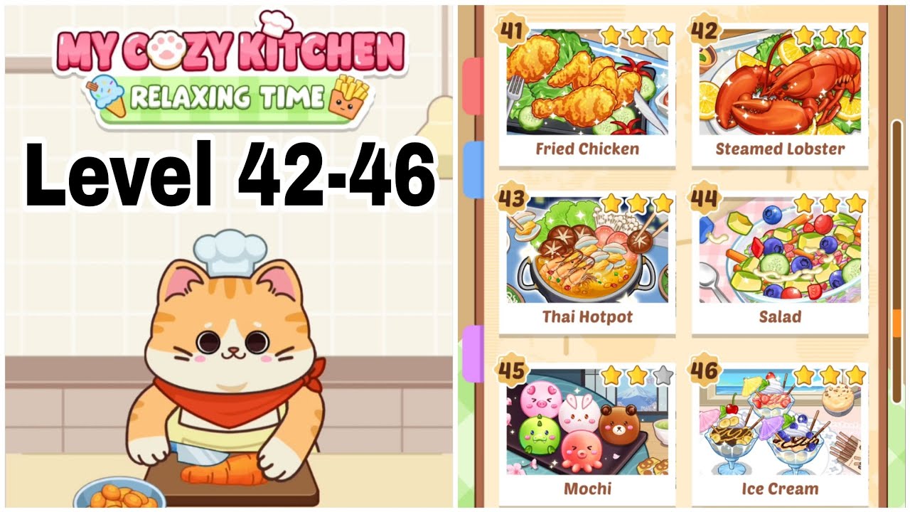 My Cozy Kitchen Level 42-46 Gameplay Walkthrough || 